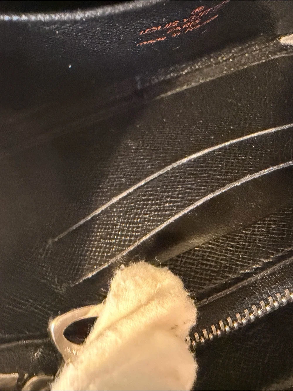 Louis Vuitton Demi-Lune Pochette in Black Epi Leather
